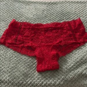 Victoria's Secret Red Lace Panties